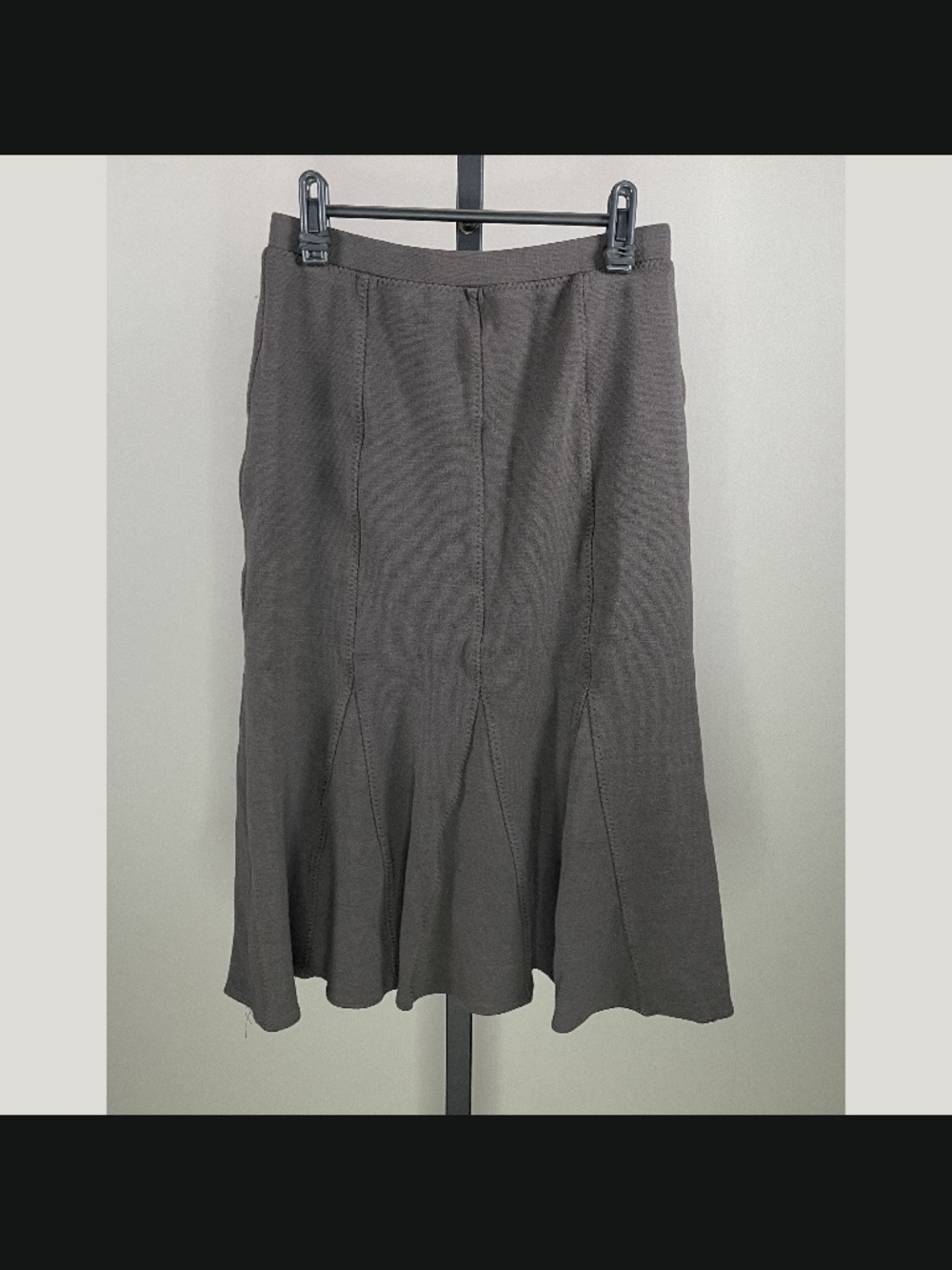 Eileen Fisher Skirt Womens XS petite brown fit flare flounce midi boho indie
